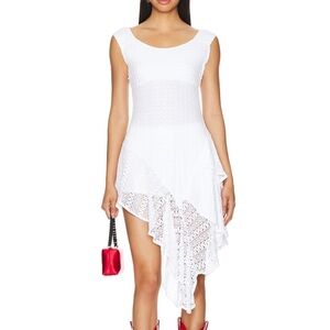 FREE PEOPLE X REVOLVE Sierra Off The Shoulder Top in Optic White